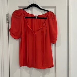 Joie Vibrant Coral Blouse